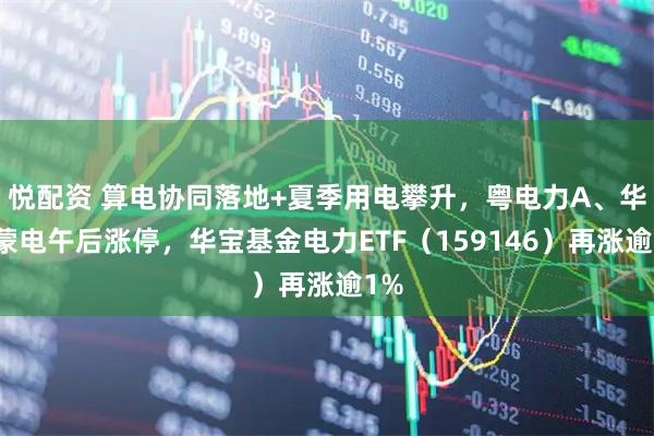 悦配资 算电协同落地+夏季用电攀升，粤电力A、华能蒙电午后涨停，华宝基金电力ETF（159146）再涨逾1%